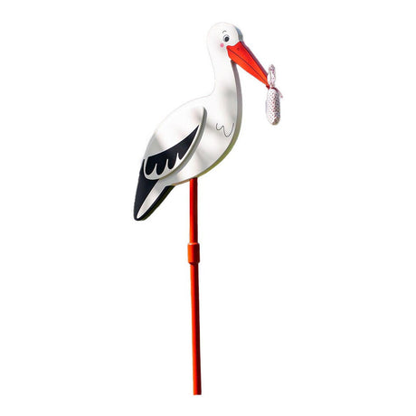 Cigüeña Goki con toallita para bebé l100cm, para el jardín, madera