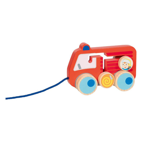 Figura de arrastre de madera Goki bomberos 112