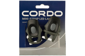 Cordo mini-strap verlichtingsset led batterij - zwart