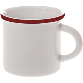 Palmer copa retro 30cl borde rojo 6uds