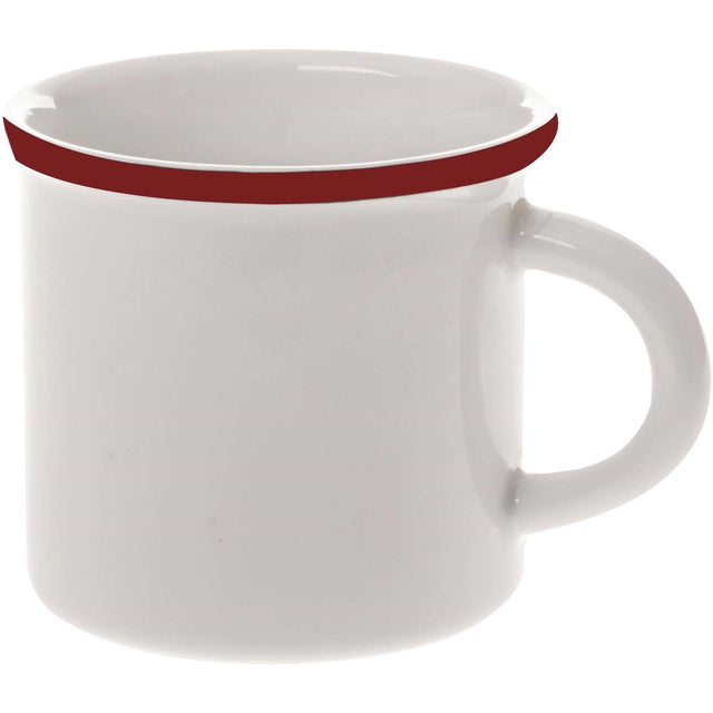 Palmer copa retro 30cl borde rojo 6uds