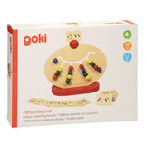 Juego de clasificación de colores Goki 23x28cm, con 16 imágenes de ejemplo, 4+ 4