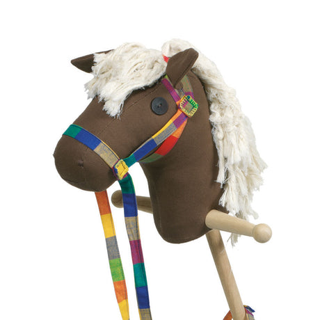 Caballito de madera Goki marrón