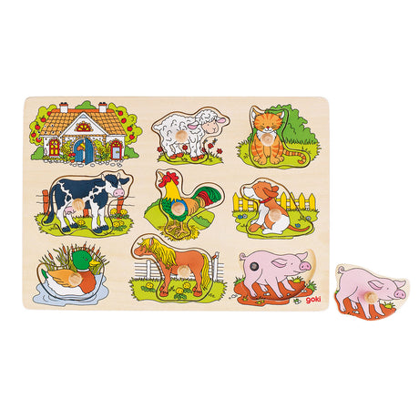 Puzzle de goki animales de la granja con sonido