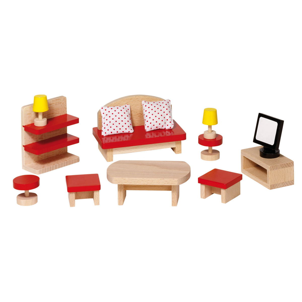 Goki doll furniture living room