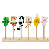 Goki plush finger puppet animal, 6 pcs.