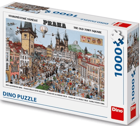 Dinotoys rompecabezas de dinosaurios del centro de Praga - 1000 piezas
