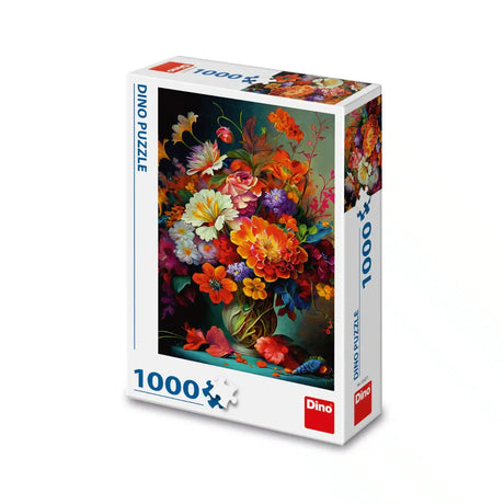 Dinotoys dino puzzle las flores más bellas en un jarrón - 1000 piezas