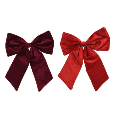 Decoris lazo rojo burdeos 30x35cm 2 surtidos