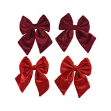 Decoris strik rood bordeaux set van 2 14x17cm 2 assorti