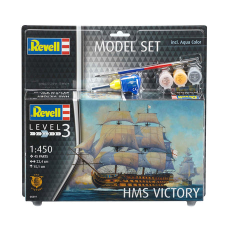 Conjunto de modelos Revell - hms Victory 45 uds. - incl. colores de pintura basicos