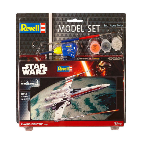 Conjunto de modelos Revell Star Wars - caza X-Wing 21 piezas. - incl. colores de pintura basicos