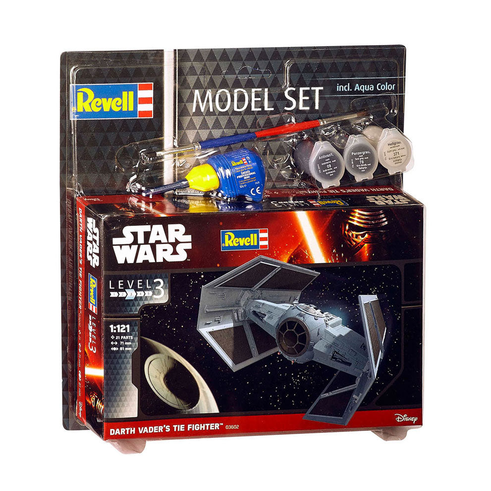 Revell set modelo Tie Fighter de Darth Vader - incl. colores de pintura basicos