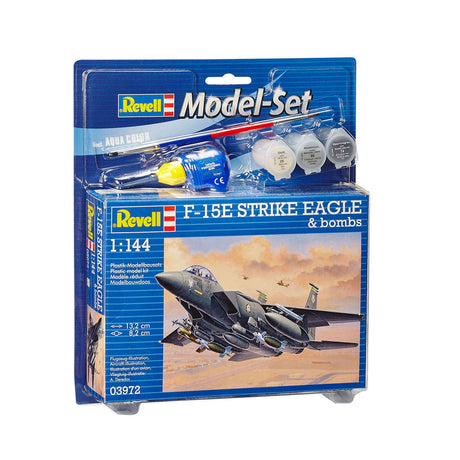 Conjunto de modelos Revell f-15e strike eagle - incl. colores de pintura basicos