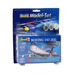 Revell set de maquetas Boeing 747-200 escala 1:390 - incl. colores de pintura basicos