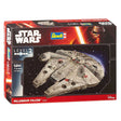 Kit de construcción de maquetas de Revell, viaje espacial - 03600 star wars Millennium Falcon Plastic - 1:241 - fabricación de modelos