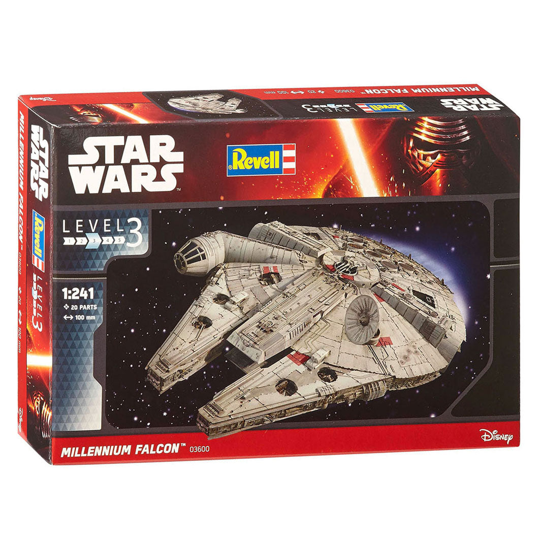 Kit de construcción de maquetas de Revell, viaje espacial - 03600 star wars Millennium Falcon Plastic - 1:241 - fabricación de modelos