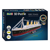 Kit de construcción de rompecabezas 3D Revell - RMS Titanic LED Edition 266 piezas.