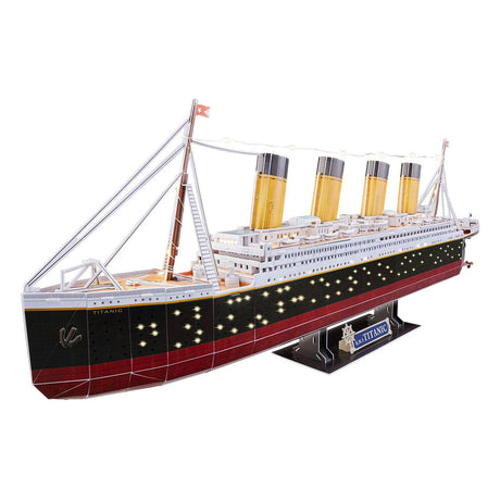 Kit de construcción de rompecabezas 3D Revell - RMS Titanic LED Edition 266 piezas.