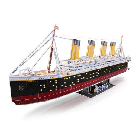 Kit de construcción de rompecabezas 3D Revell - RMS Titanic LED Edition 266 piezas.