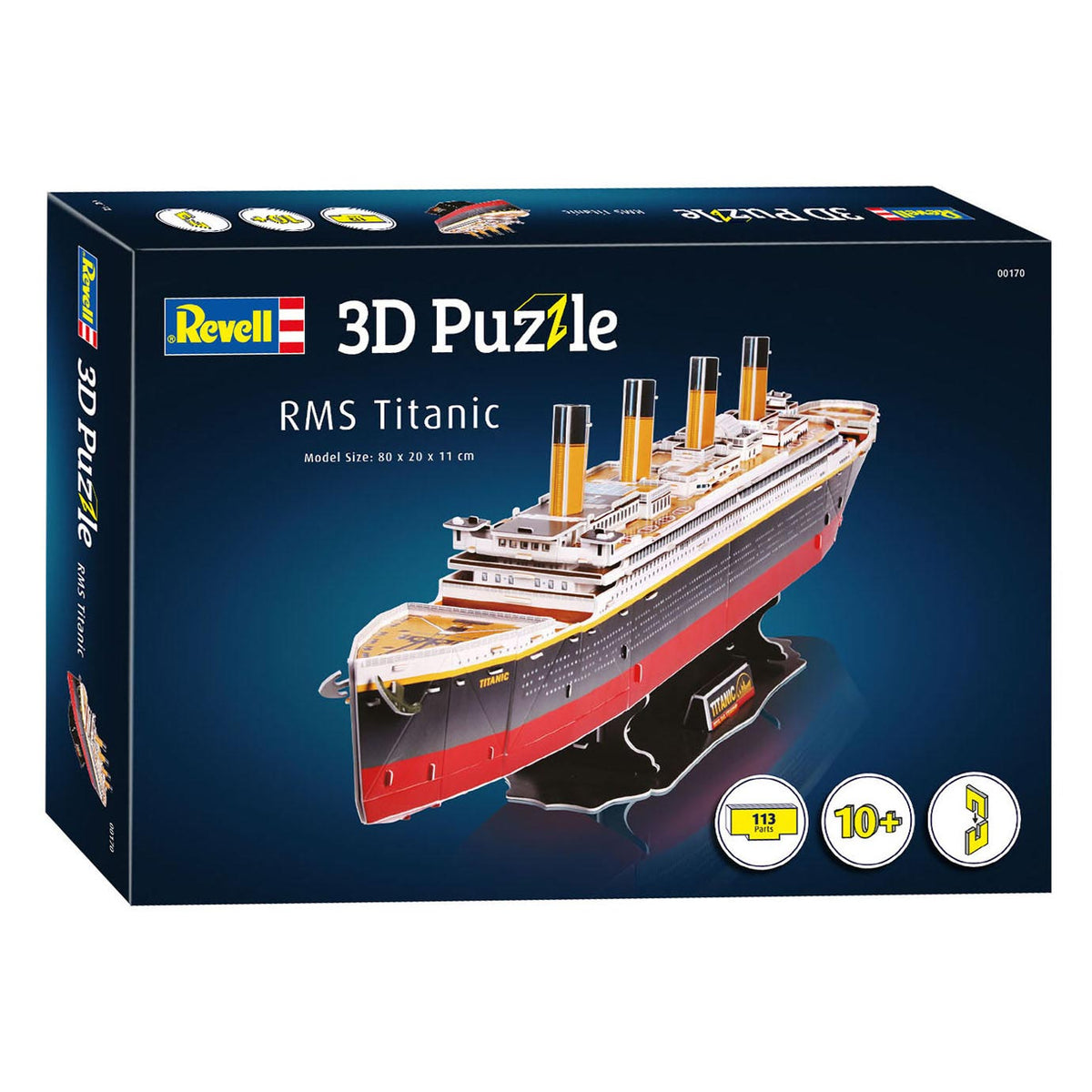 Kit de construcción de rompecabezas 3D Revell - RMS Titanic 113uds.