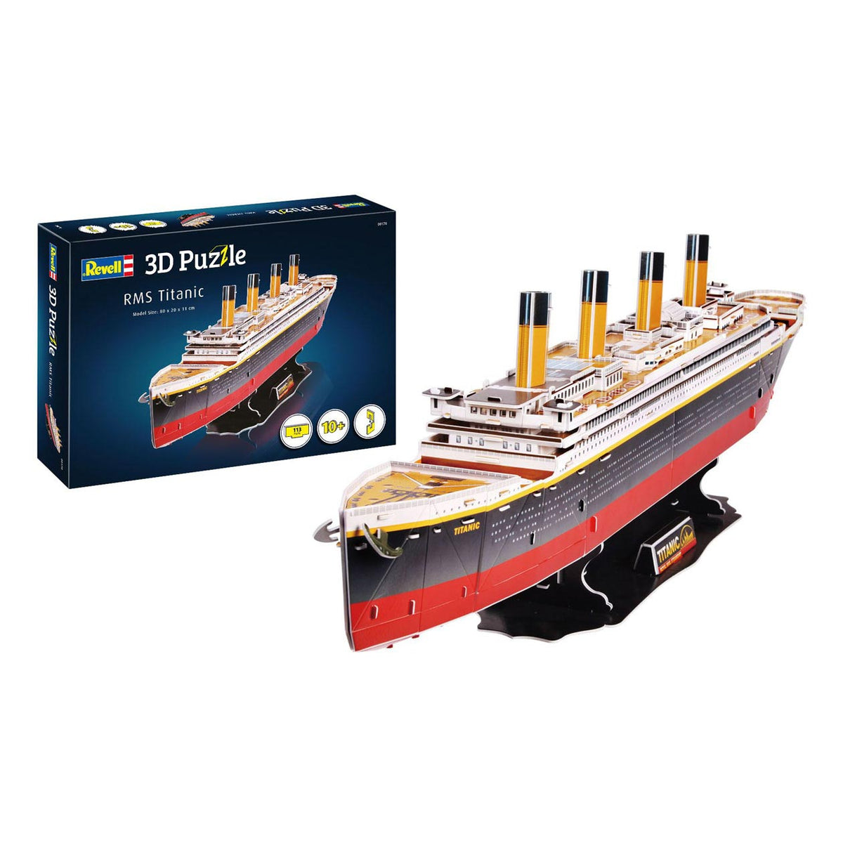 Kit de construcción de rompecabezas 3D Revell - RMS Titanic 113uds.
