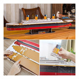 Kit de construcción de rompecabezas 3D Revell - RMS Titanic 113uds.