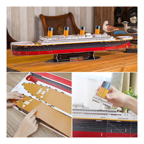 Kit de construcción de rompecabezas 3D Revell - RMS Titanic 113uds.