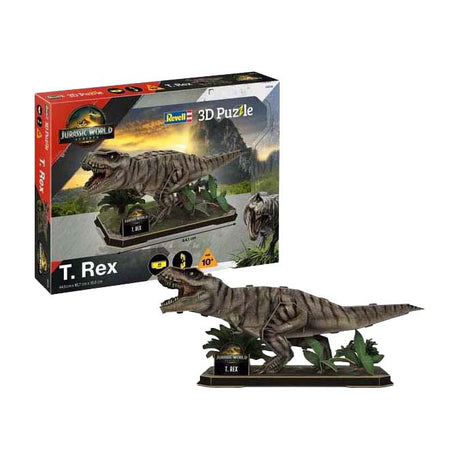 Revell kit de construcción de rompecabezas 3D Jurassic World - t. rex - 45 uds.