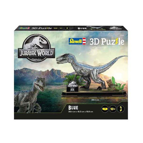 Kit de construcción de rompecabezas 3D Revell Jurassic World - Velociraptor - 57 piezas.