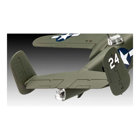 Revell kit de construcción para maquetas de vehículos militares - 03650 b-25 mitchell easy-click-system plastic - 1:72 - fabricación de modelos