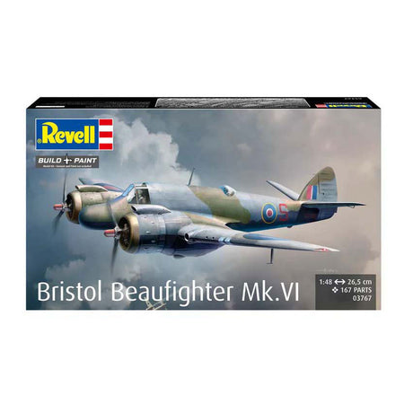 Maqueta de revell - bristol beaufighter mk. vi 1:48 - 167 partes.