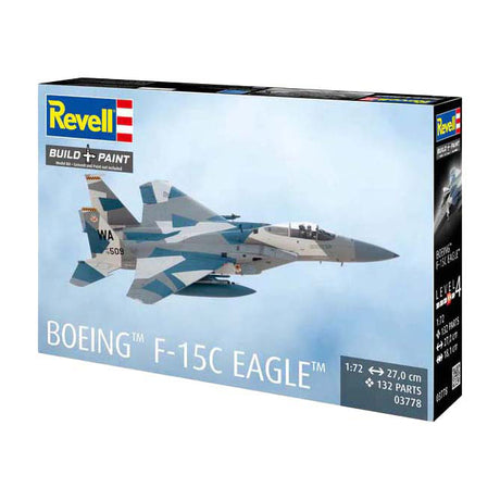 Maqueta Revell - boeing f-15c eagle 1:72 - 200 piezas.