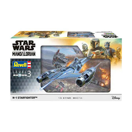 Revell model kit star wars - n1 starfighter the mandalorian 1:24 - 77 piezas.