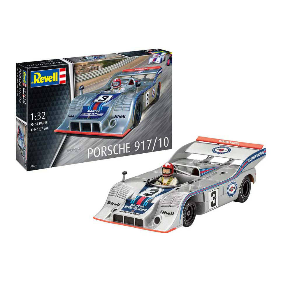 Maqueta de coche Revell - 07738 porsche 917 10 - plástico alemán rauto - 1:32 - fabricación de modelos