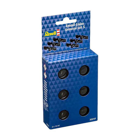 Revell pintura esmaltada set básico negro - brillante y mate - 6x14ml