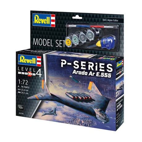 Maqueta Revell - serie p - ar555 1:72 - 98 uds. - incl. colores de pintura basicos