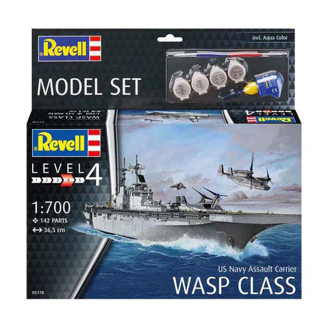 Maqueta Revell - US Navy portaaviones de asalto clase 1:700 - 142 piezas.