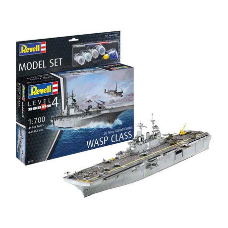 Maqueta Revell - US Navy portaaviones de asalto clase 1:700 - 142 piezas.