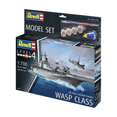 Maqueta Revell - US Navy portaaviones de asalto clase 1:700 - 142 piezas.