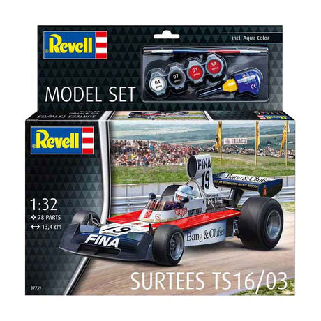 Maqueta Revell - surtees ts16 03 fórmula 1 1:32 - 78 uds. - incl. colores de pintura basicos