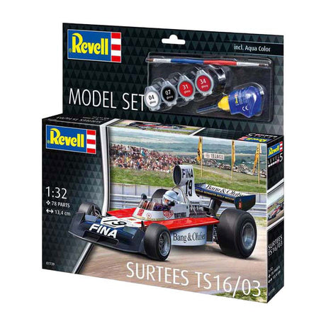Maqueta Revell - surtees ts16 03 fórmula 1 1:32 - 78 uds. - incl. colores de pintura basicos