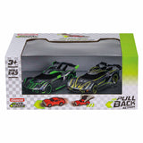 Paquete doble de hipercoches Carrera pull back - 1:43
