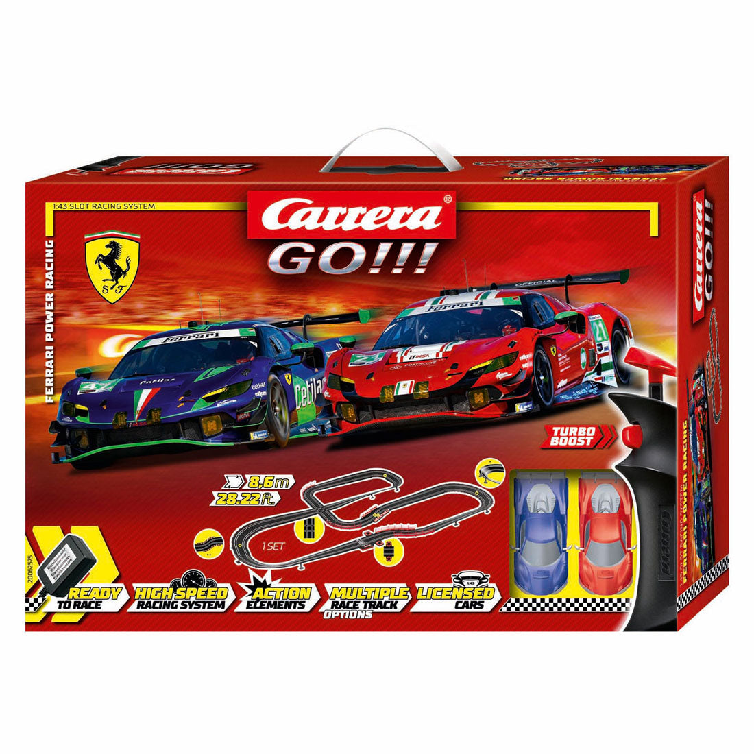 Carrera vamos!!! pista de carreras - carreras de poder ferrari