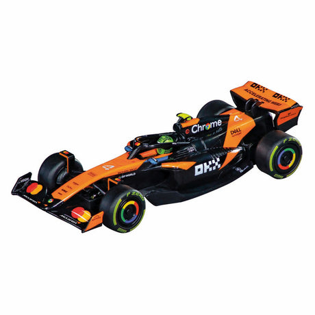 Carrera vamos!!! superfórmula de pista de carreras - m. verstappen, nº1 vs.l. norris, no.4