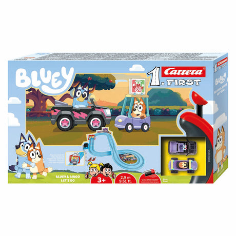Primera pista de carreras de Carrera: bluey vs. bingo, vamos 2,9 m