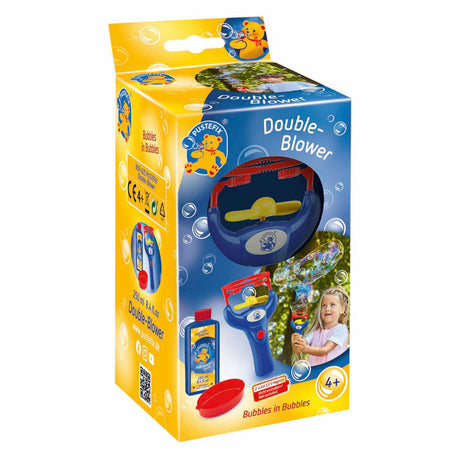 Ventilador doble Pustefix con soplador de burbujas.