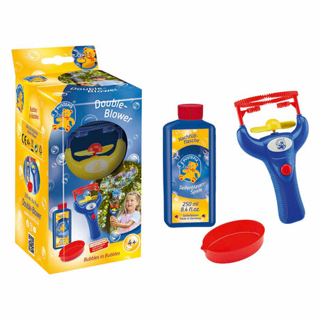 Ventilador doble Pustefix con soplador de burbujas.