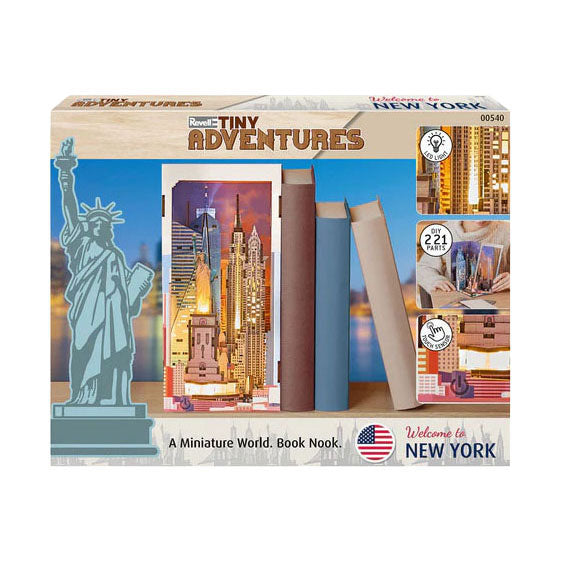 Revell Tiny Adventures Book Nook New York - 221 partes.