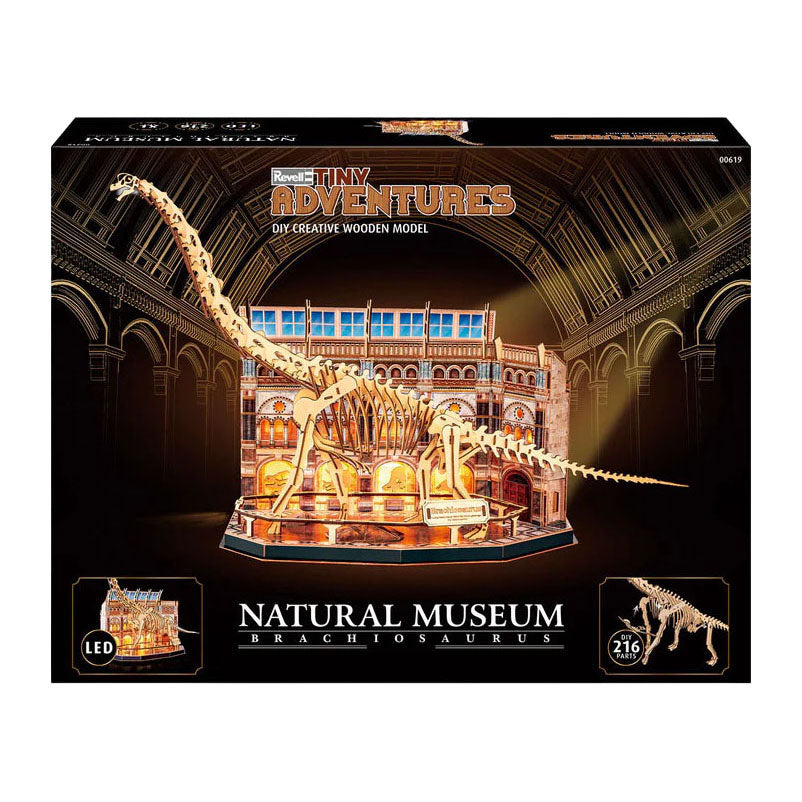 Revell tiny aventuras museo natural braquiosaurio - 216 uds.